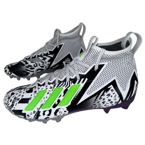 Adidas Freak 23 Combine Bounce Mens Size 16 Football Cleats Mismatch Design Sock - Picture 3 of 8